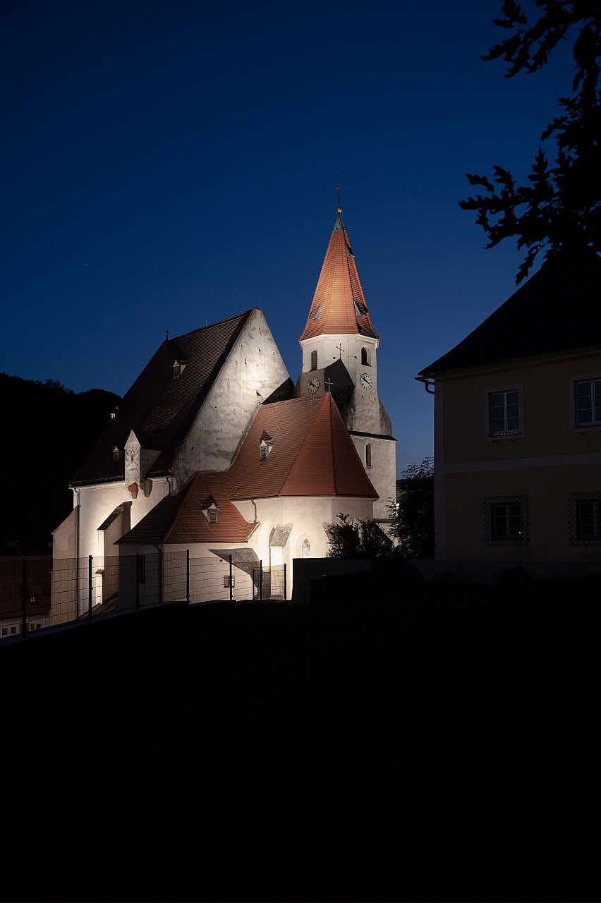 Siegrun Appelt, Langsames Licht/Slow Light, Wehrkirche Edlitz, Foto: Siegrun Appelt, 2021